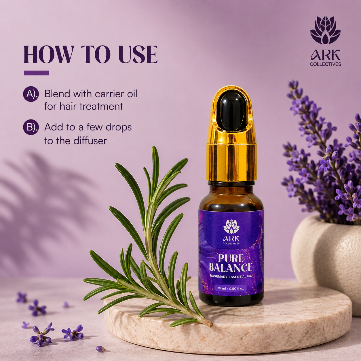 Pure balance de-stress oil