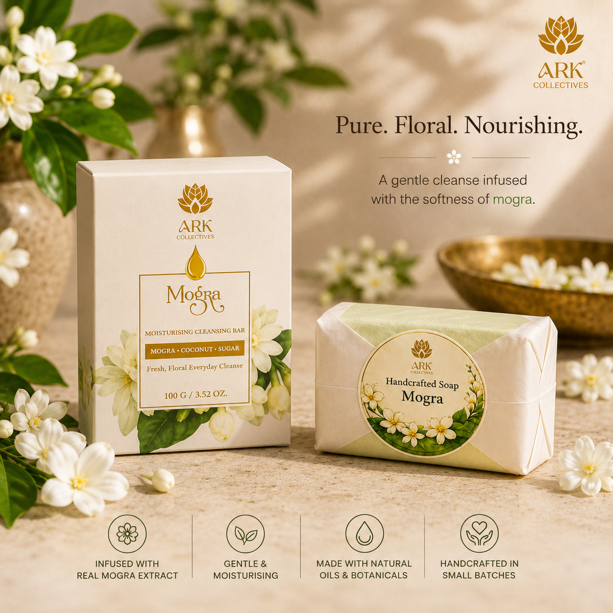 Mogra cleansing bar